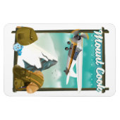 Magnet Flexible Affiche de voyage du Mont Cook Nouvelle-Zélande (Horizontal)