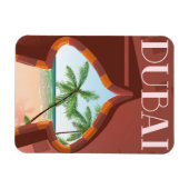Magnet Flexible Affiche de voyage du Palais de Dubaï (Horizontal)