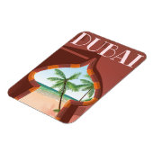 Magnet Flexible Affiche de voyage du Palais de Dubaï (Côté Gauche)