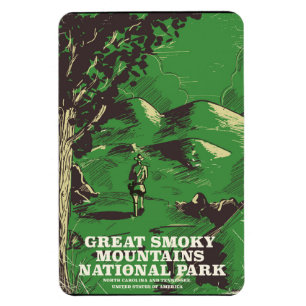 Magnet Flexible affiche de voyage du parc national des Great Smoky