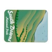 Magnet Flexible affiche de voyage du parc national South Downs (Horizontal)