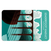 Magnet Flexible Affiche de voyage du Viaduc de Leaderfoot en Écoss (Horizontal)