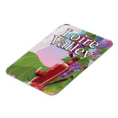 Magnet Flexible affiche de voyage du vin de la vallée de la loire (Côté Gauche)