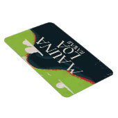 Magnet Flexible Affiche de voyage du volcan Hawaii Mount Loa (Côté Droit)