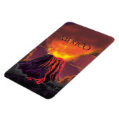 Magnet Flexible Affiche de voyage du volcan mexicain (Côté Gauche)