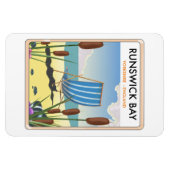 Magnet Flexible Affiche de voyage du Yorkshire de la Baie-du-Bruns (Horizontal)