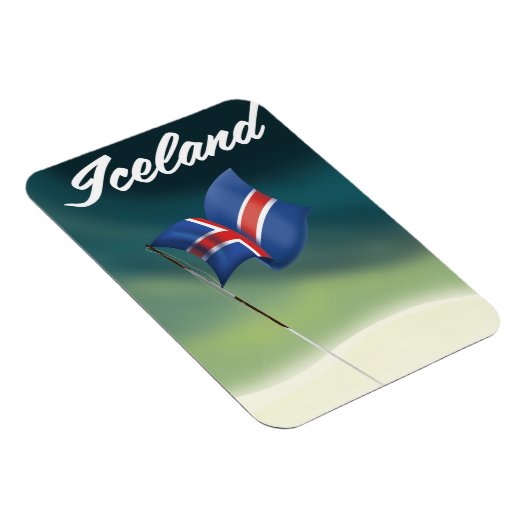 Magnet Flexible Affiche de voyage en Islande (Côté Droit)