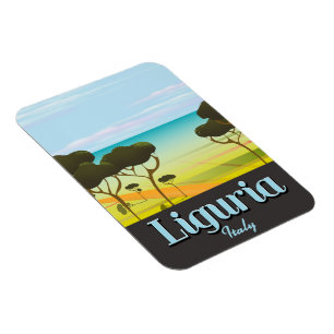 Magnet Flexible Affiche de voyage en Ligurie Italie