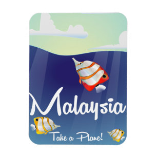Magnet Flexible Affiche de voyage en Malaisie
