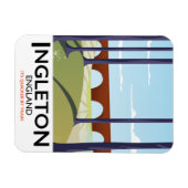 Magnet Flexible Affiche de voyage en train Ingleton Angleterre (Horizontal)