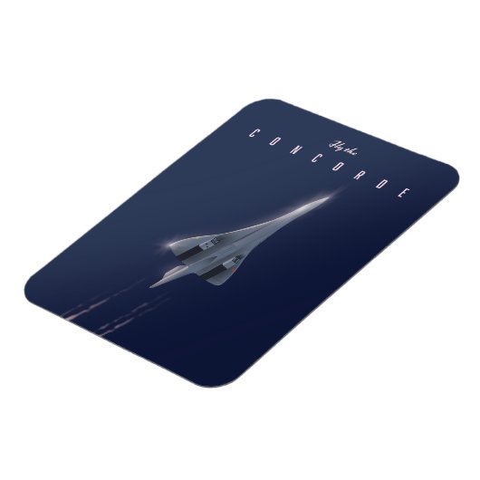Magnet Flexible Affiche de voyage Fly The Concorde (Côté Gauche)