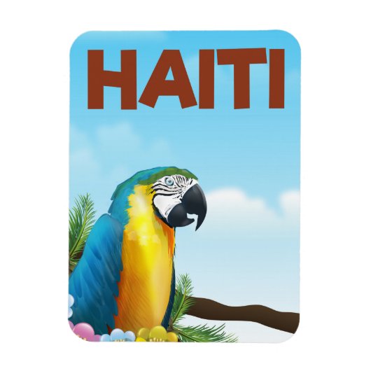 Magnet Flexible Affiche de voyage Haïti (Vertical)