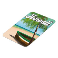 Affiche de voyage Hawaii Tropical Beach