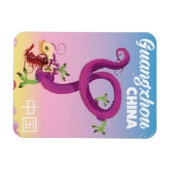 Magnet Flexible Affiche de voyage impériale de Canton (Horizontal)