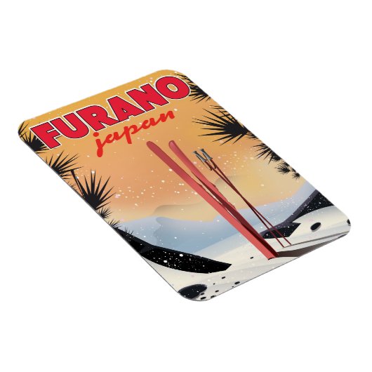 Magnet Flexible Affiche de voyage japonaise Furano. (Côté Droit)