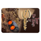 Magnet Flexible Affiche de voyage Les anneaux de Saturne. (Horizontal)