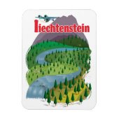 Magnet Flexible affiche de voyage liechtenstein (Vertical)