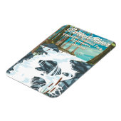 Magnet Flexible Affiche de voyage Merced River Californie (Côté Gauche)