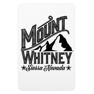 Magnet Flexible Affiche de voyage Mont Whitney Sierra Nevada