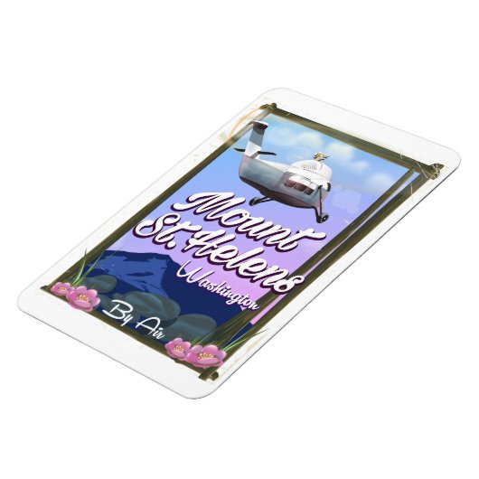 Magnet Flexible Affiche de voyage Mount St Helens Washington Trave (Côté Gauche)