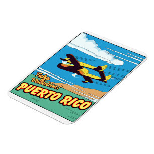Magnet Flexible Affiche de voyage Porto Rico