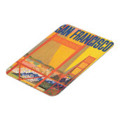 Magnet Flexible Affiche De Voyage Pour Vol Twa À San Francisco (Côté Gauche)