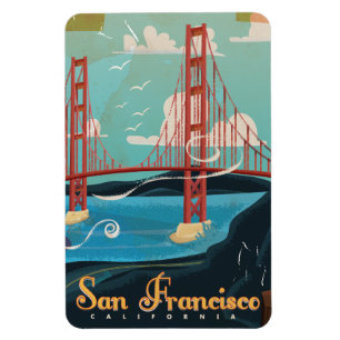Magnet Flexible Affiche de voyage San Francisco Californie États-U