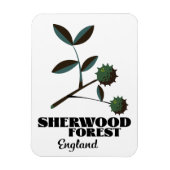 Magnet Flexible Affiche de voyage Sherwood Forest Angleterre (Vertical)