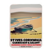 Magnet Flexible Affiche de voyage St Ives Cornwall (Vertical)