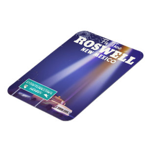 Magnet Flexible Affiche de voyage sur la route extraterrestre de R