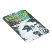 Magnet Flexible Affiche de voyage sur le Danube (Côté Droit)