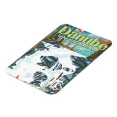 Magnet Flexible Affiche de voyage sur le Danube (Côté Gauche)