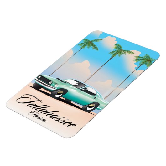 Magnet Flexible Affiche de voyage Tallahassee Floride. (Côté Gauche)