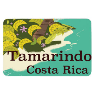 Magnet Flexible Affiche de voyage Tamarindo Costa Rica