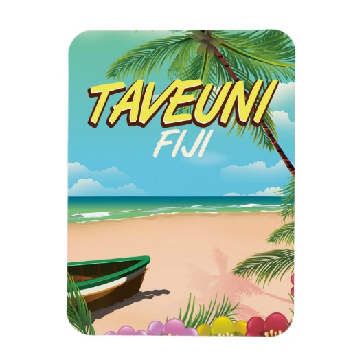 Magnet Flexible Affiche de voyage Taveuni Fidji (Vertical)