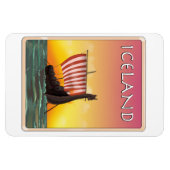 Magnet Flexible Affiche de voyage Viking Islande (Horizontal)
