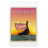 Magnet Flexible Affiche de voyage Viking Islande (Vertical)