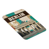 Magnet Flexible Affiche de voyage vintage de Berlin (Côté Droit)