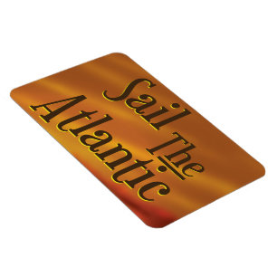 Magnet Flexible Affiche de voyage vintage de Caroline du Nord.