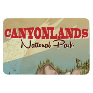 Magnet Flexible Affiche de voyage vintage du Black Canyon of the G