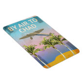 Magnet Flexible Affiche de voyage vintage du Tchad (Côté Droit)