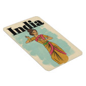 Magnet Flexible Affiche de voyage vintage Inde (Côté Droit)