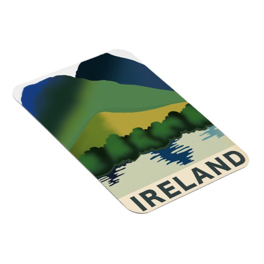 Magnet Flexible Affiche de voyage vintage Irlande (Côté Droit)