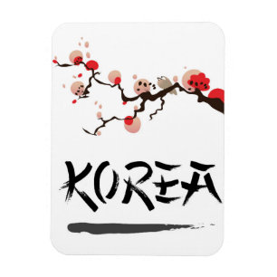 Magnet Flexible Affiche de voyage vintage Korea Ink.