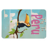 Magnet Flexible Affiche de voyage vintage Pérou (Horizontal)