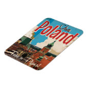 Magnet Flexible Affiche de voyage vintage Pologne (Côté Gauche)