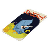 Magnet Flexible Affiche de voyage vintage Russie Ours (Côté Gauche)