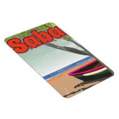 Magnet Flexible Affiche de voyage vintage Saba. (Côté Droit)