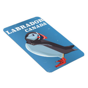 Magnet Flexible Affiche de voyage vintage sur le macareux du Labra