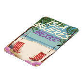 Magnet Flexible Affiche d'Isla Mujeres Mexico Beach (Côté Gauche)